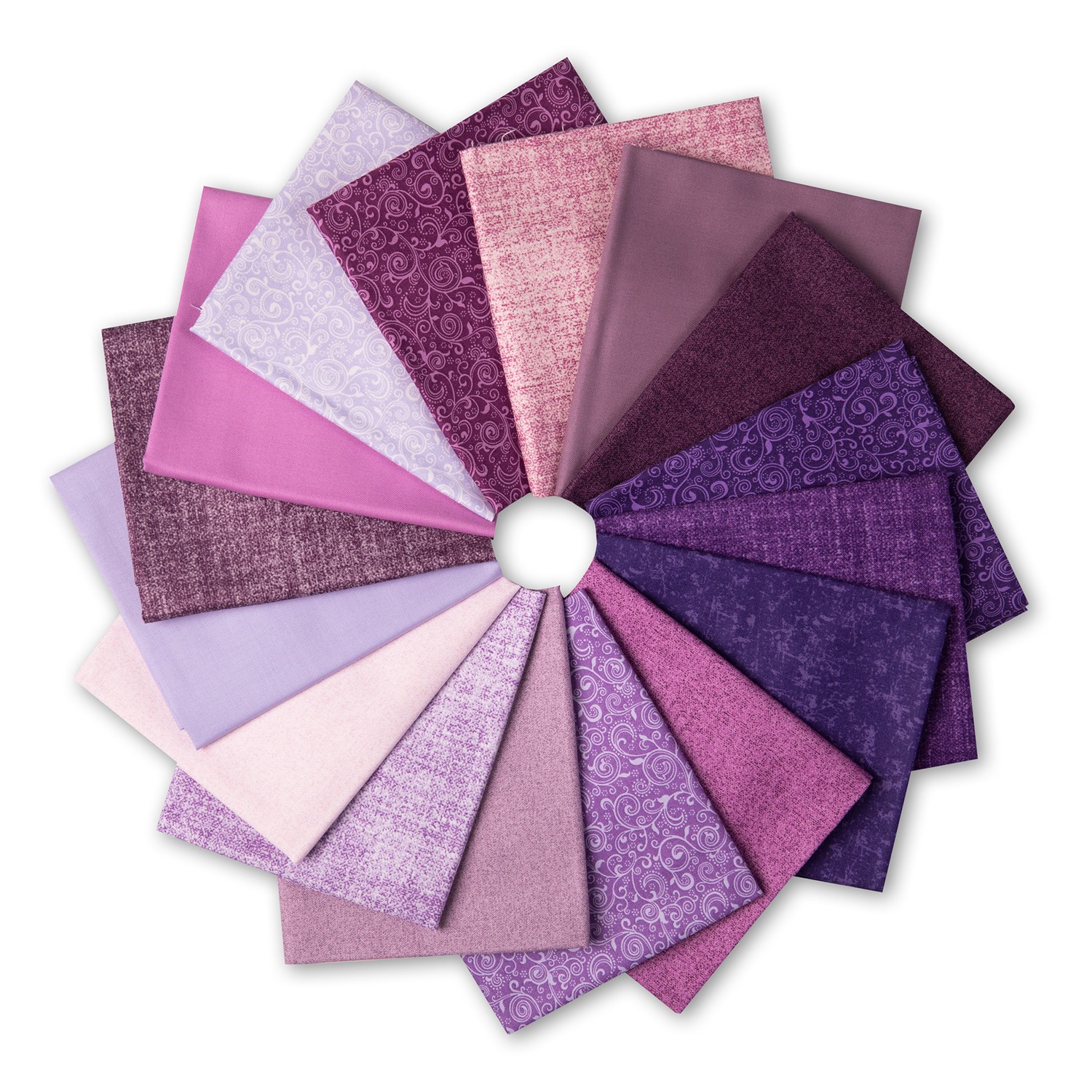 Purple Textures and Blenders Fat Quarter Sampler