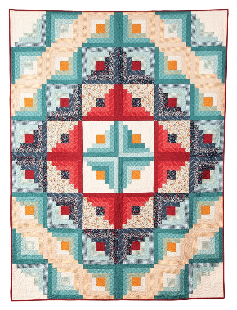 Layered Logs Quilt Kit | ConnectingThreads.com