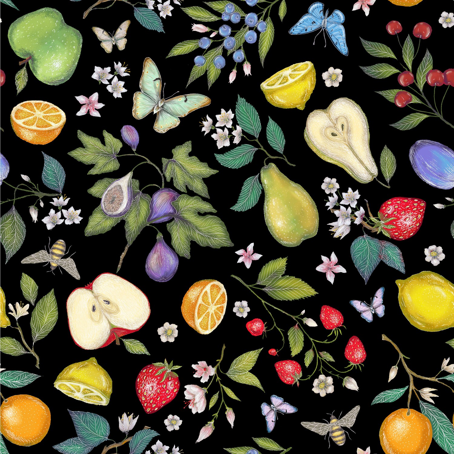 Just Fruit - Fruit Toss Black Just Fruit - Fruit Toss Black