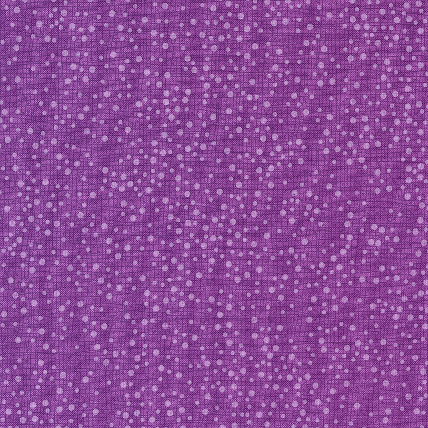 Pansy's Posies Dotty Thatched Plum Quilting Cotton Fabric Yardage