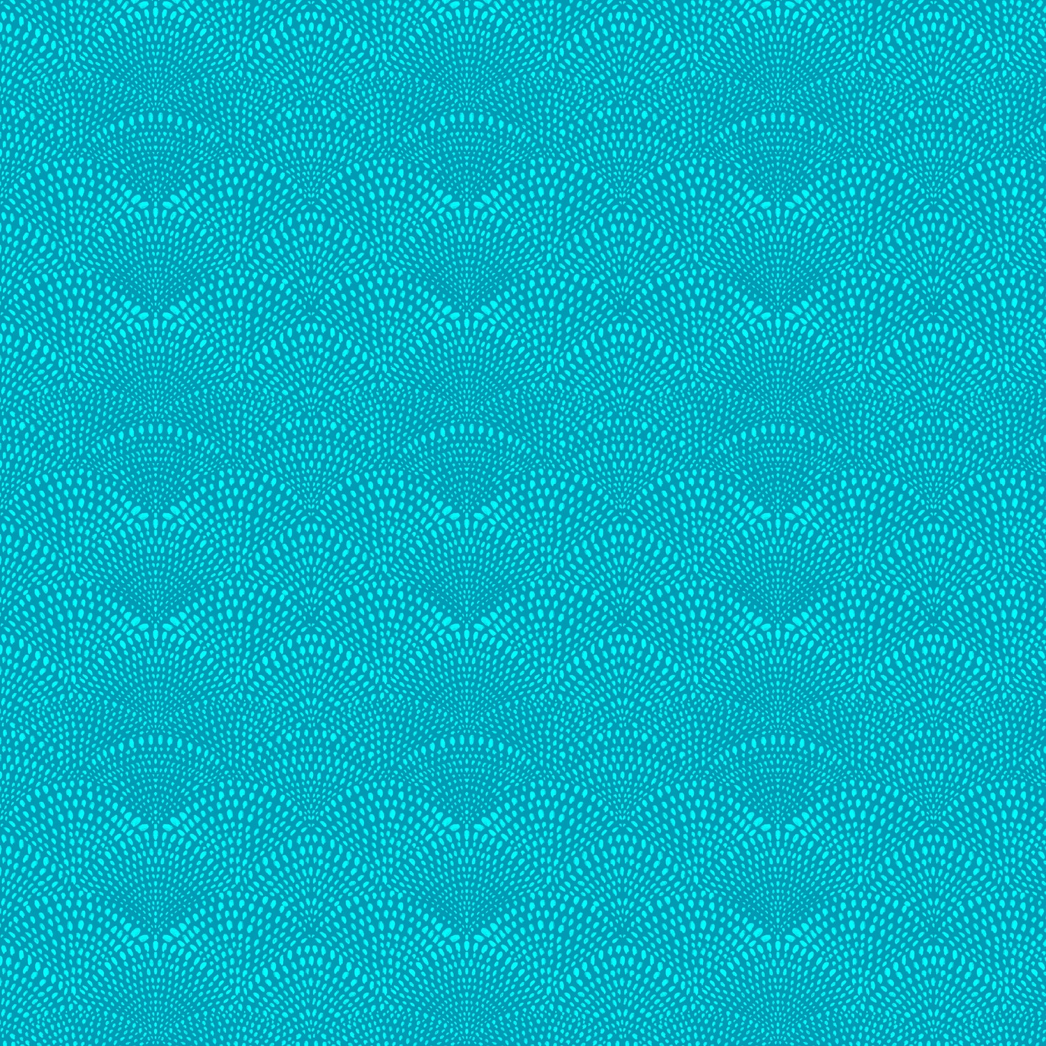 Scalloped Hills Turquoise Quilting Cotton Fabric Yardage