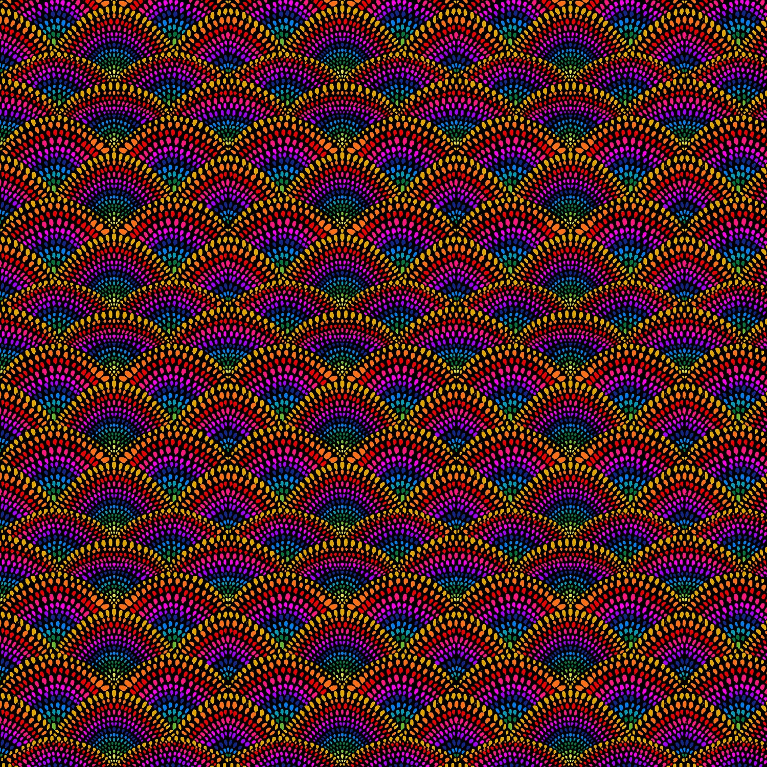 Scalloped Hills Sunny Hills Black Quilting Cotton Fabric Yardage