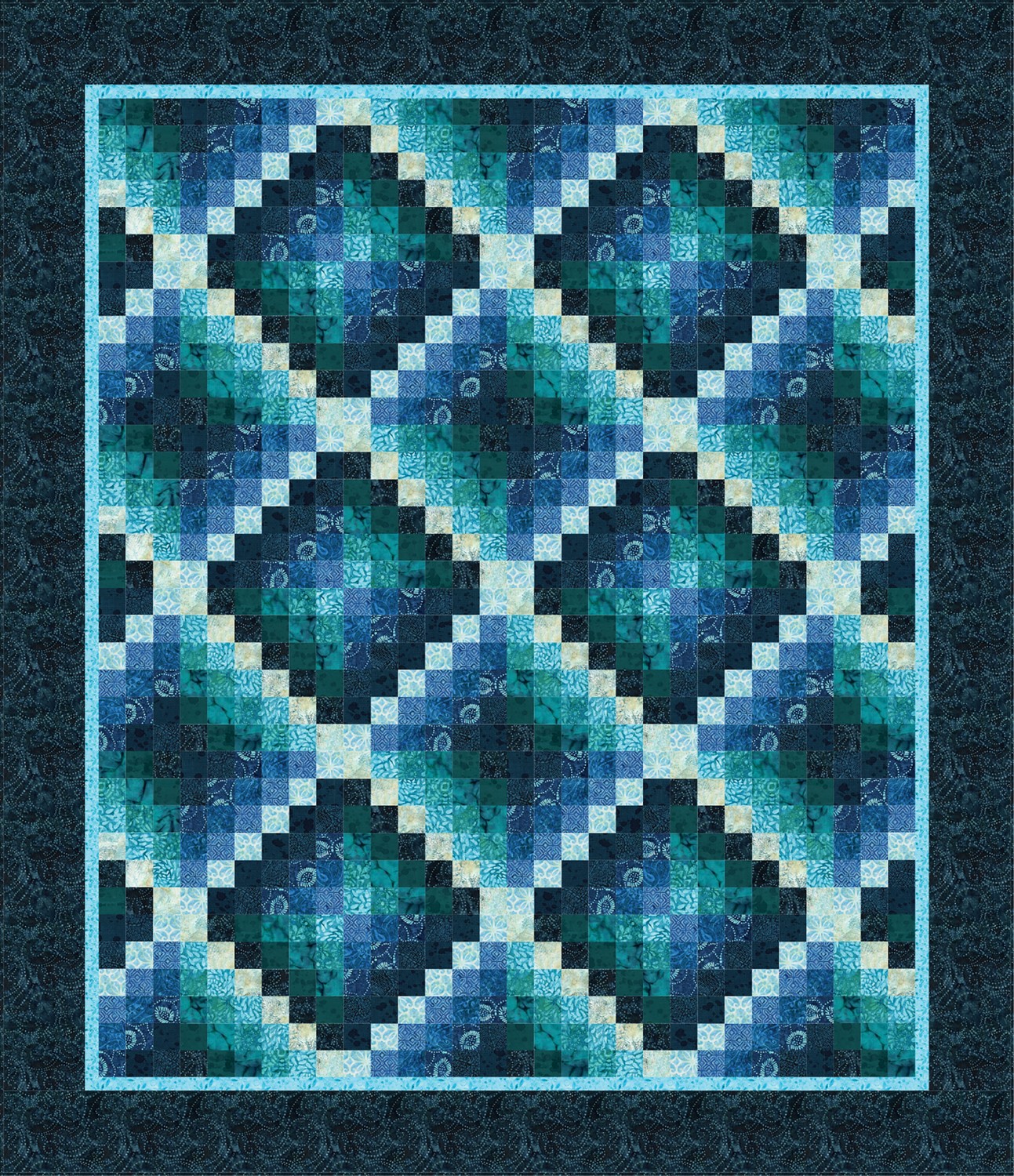 Ocean Hidden Jewels Quilt Kit | ConnectingThreads.com