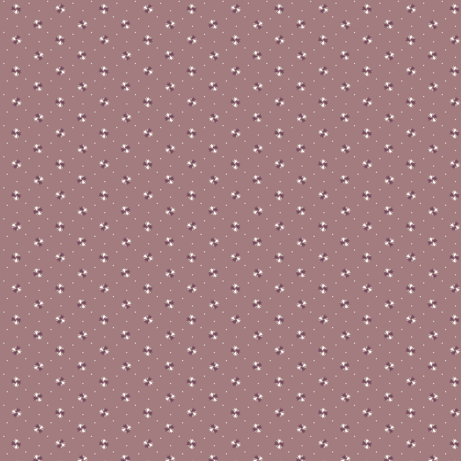 Emma's Dry Goods Starburst Dot Soft Blackberry Quilting Cotton Fabric