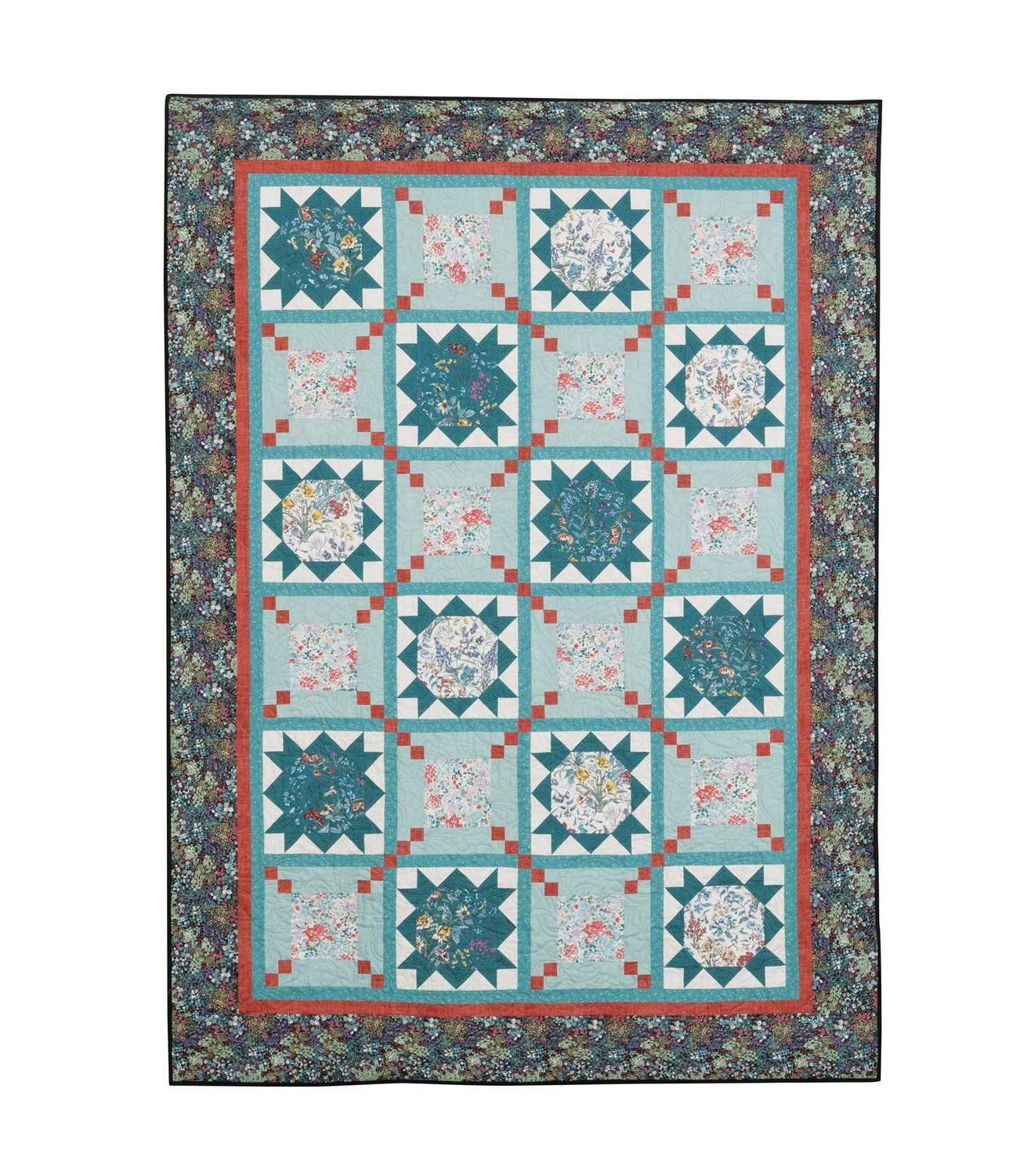 Wildflower Serenade Wildflower Stars Cotton Fabric Quilt Kit