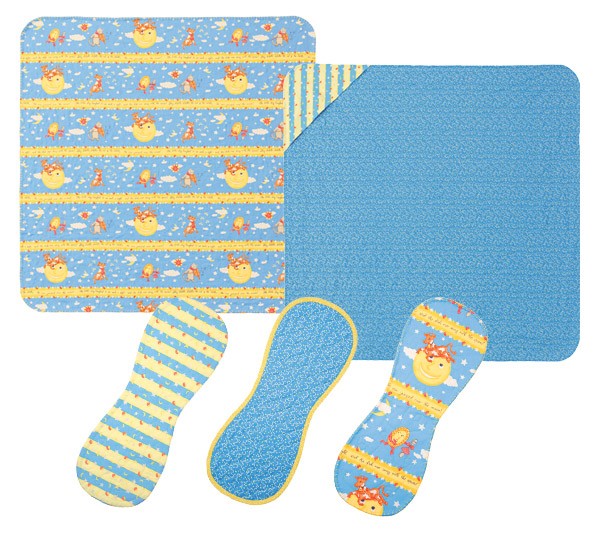 Hey Diddle Diddle Flannel Baby Accessories Kit