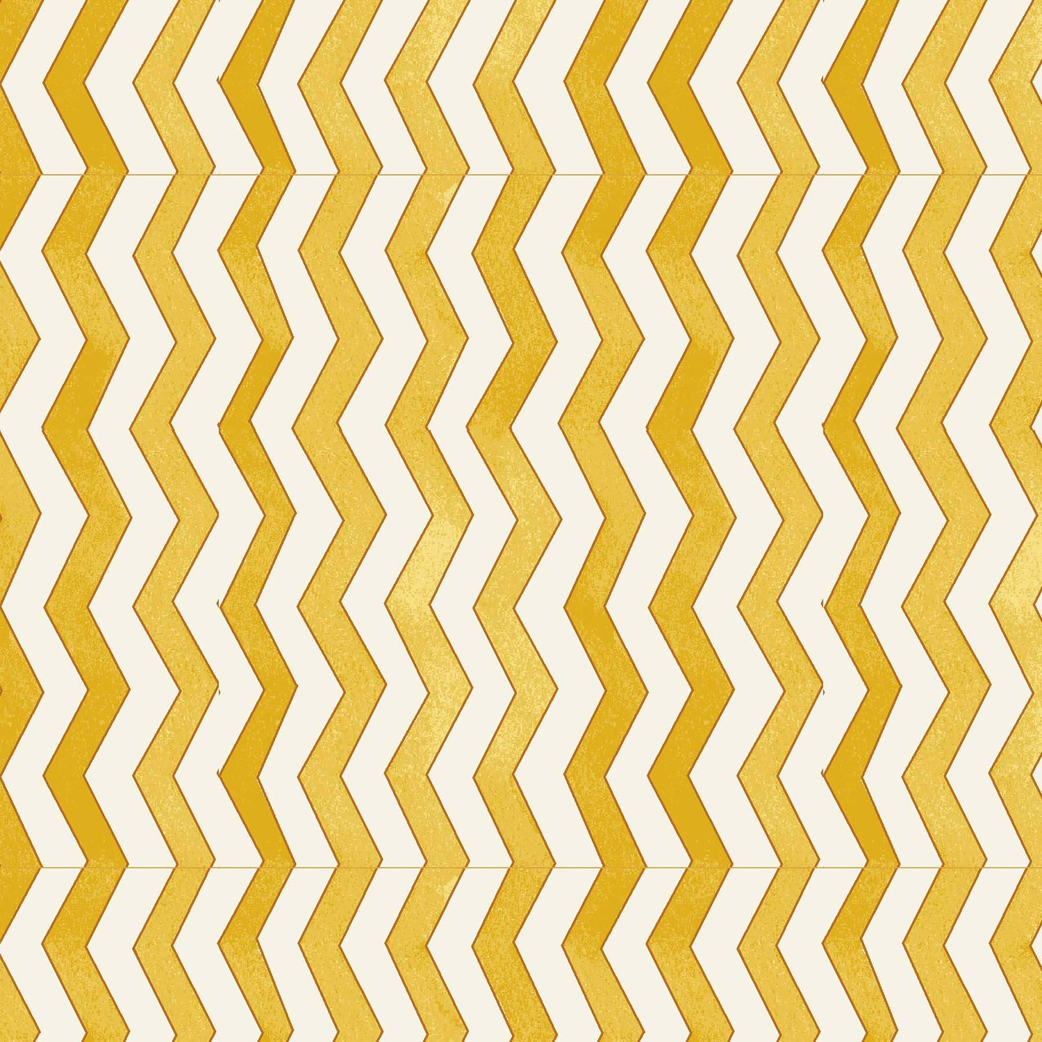 Autumn Elegance Zigzag Metallic Gold Quilting Fabric Connecting Threads