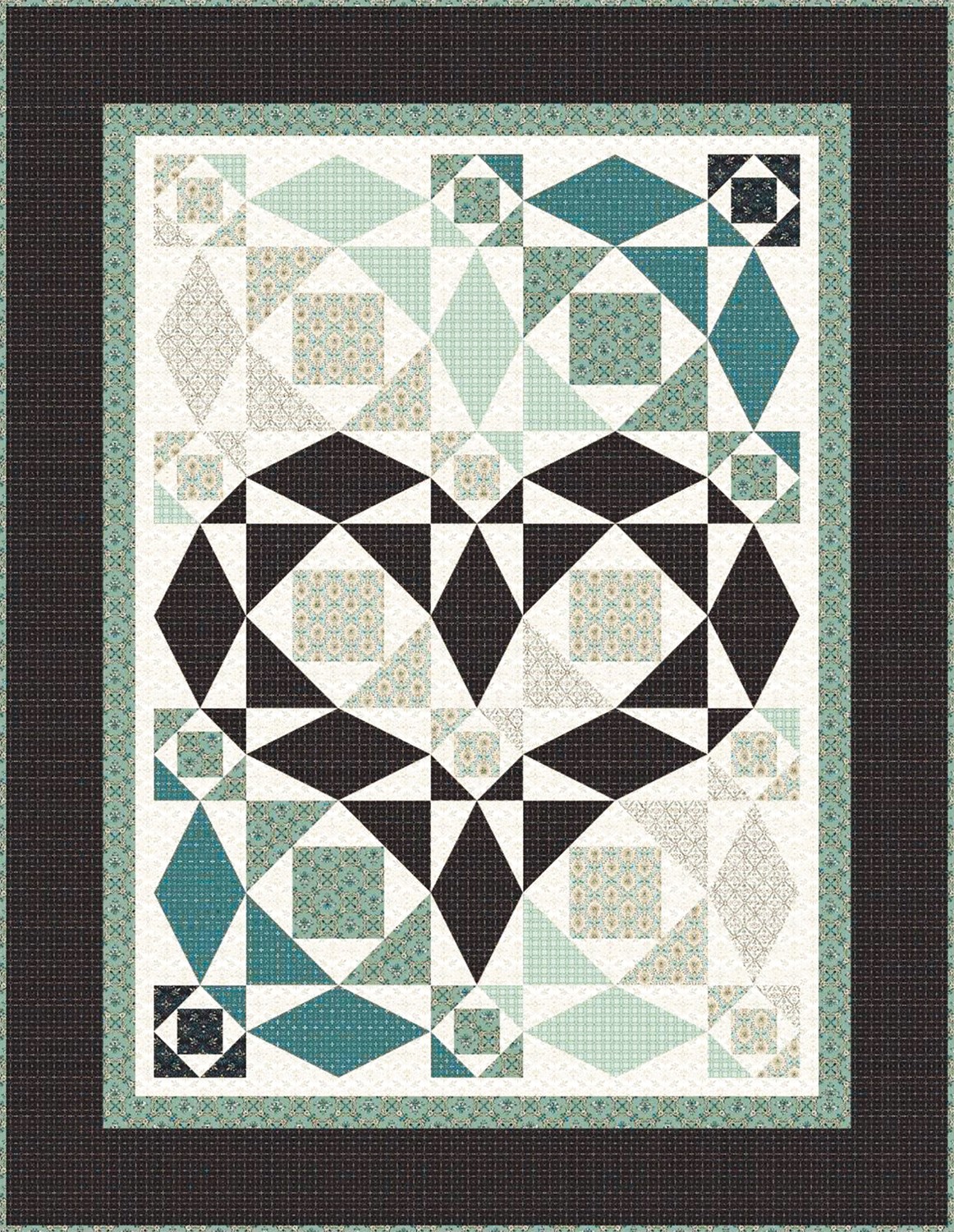 Parlor Room - Our Hearts Will Go On Lap Quilt Kit | ConnectingThreads.com