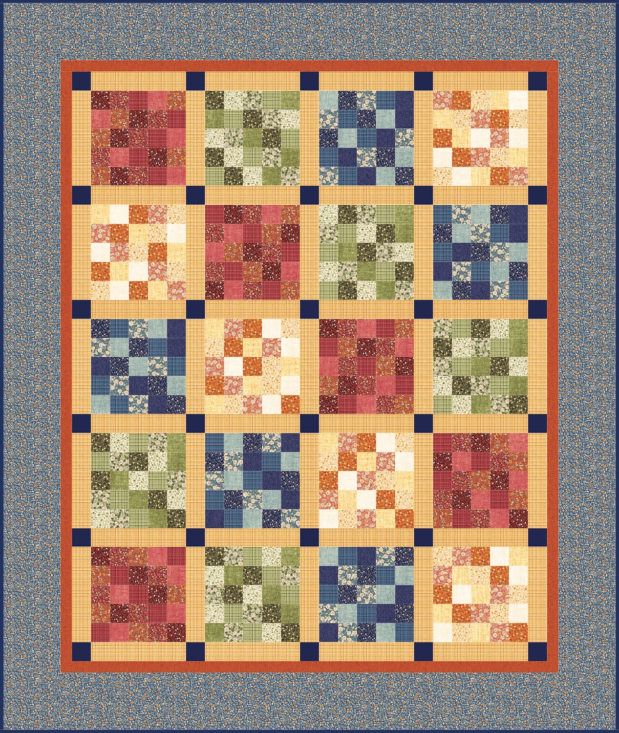 You'll Go Gaga Full Quilt Kit by Bean Counter Quilts, LLC