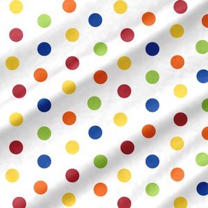 Backing Fabrics Polka Dot Primary 108 in Wide Backing Fabric Yardage