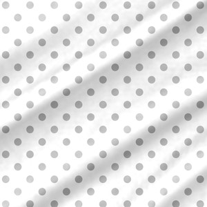 Backing Fabrics Polka Dot White/Dove 108 in Wide Backing Fabric Yardage