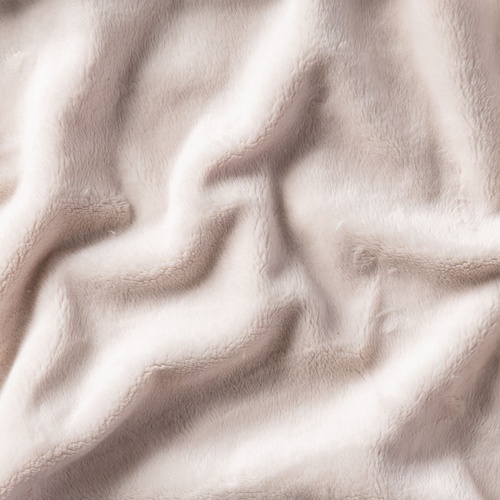 Image of Floofy Cream 100% Polyester Fabric Yardage