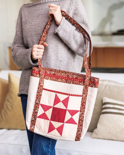Image of Carried Away Tote Pattern Download
