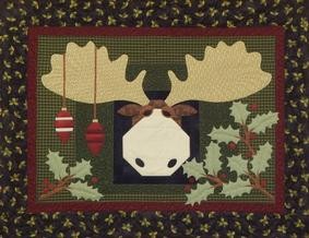 Moose in the Holly Pattern Download | Connecting Threads