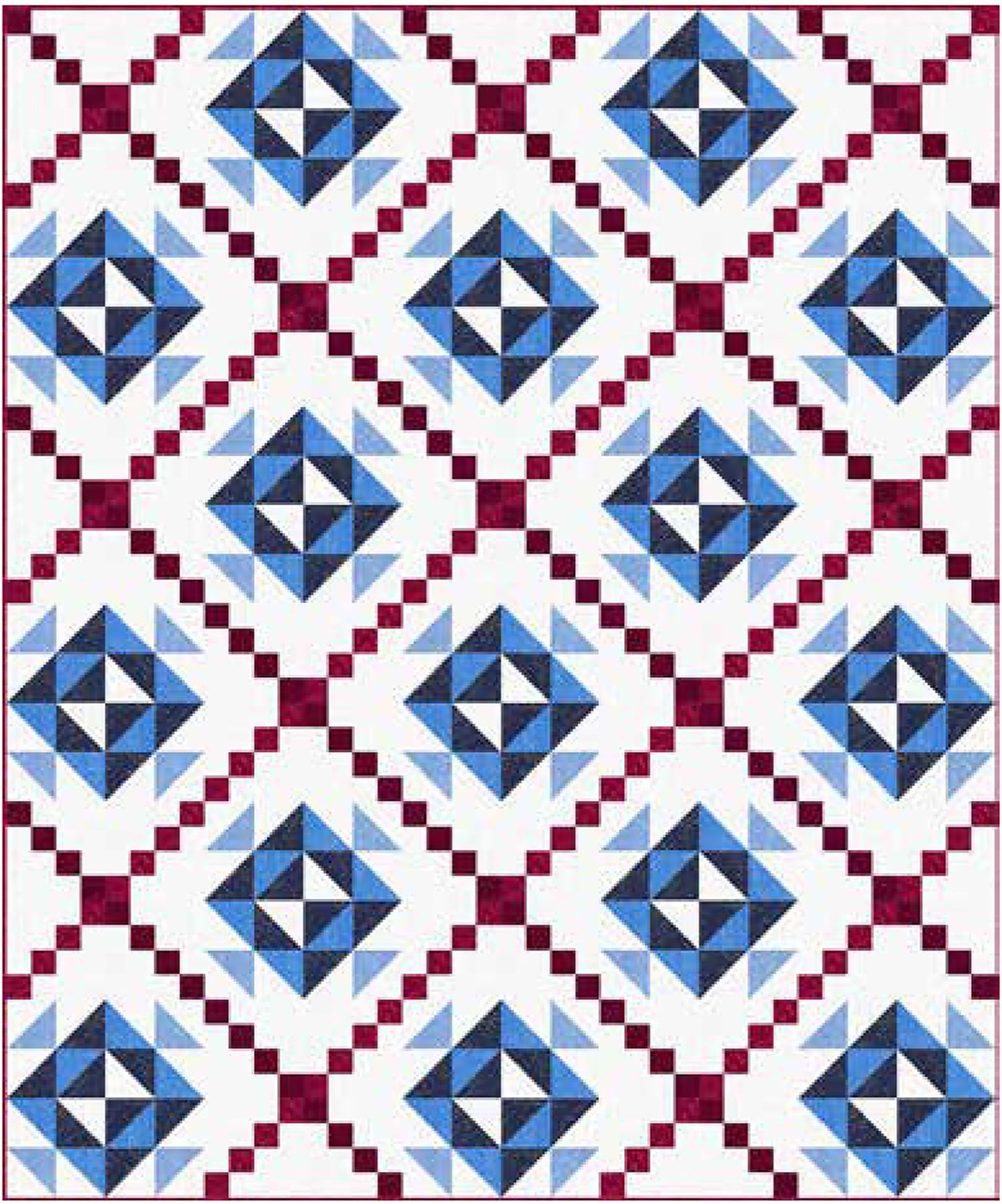 Cerulean Gems Pattern Download | Connecting Threads