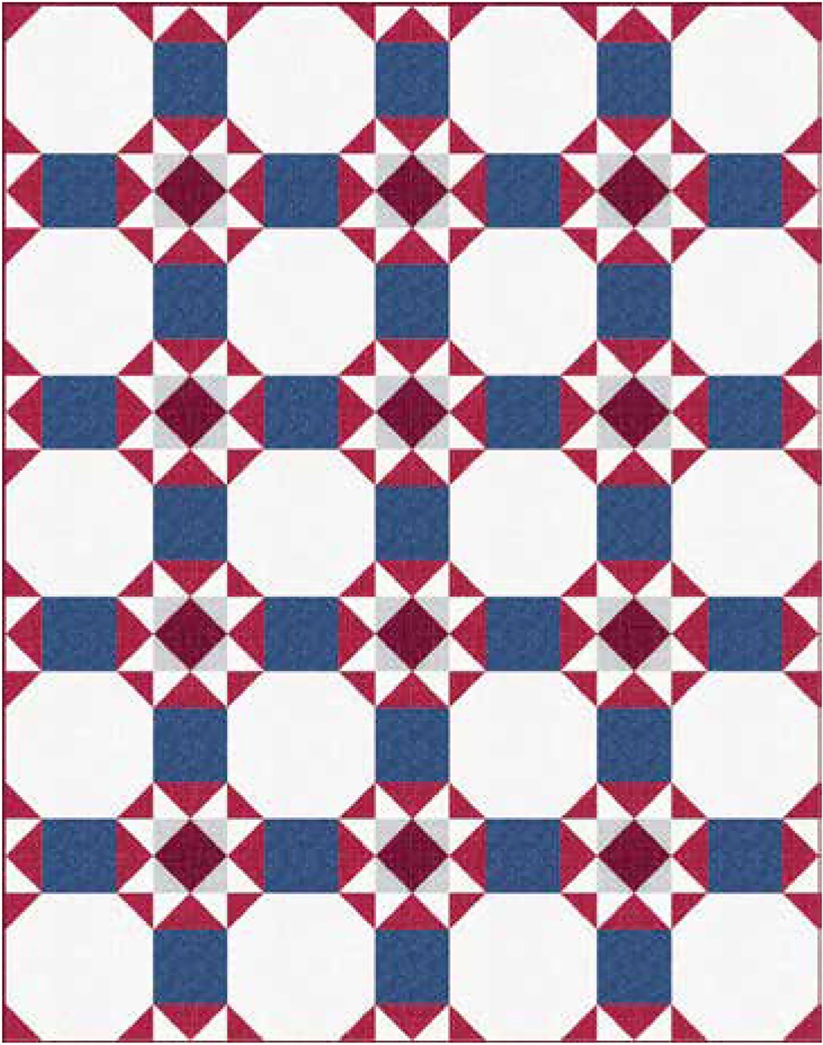 Crimson Stars Pattern Download | ConnectingThreads.com