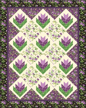 Log Cabin Amethyst Pattern Download