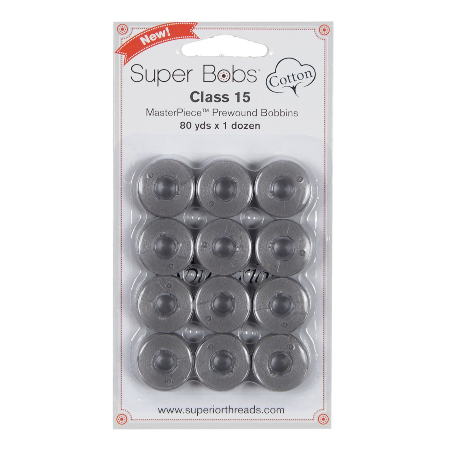 Super Bobs Cotton 155 Graystone Thread | Connecting Threads
