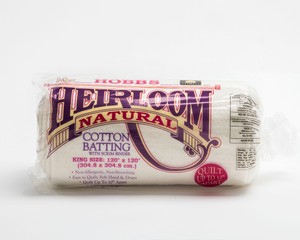 Hobbs Heirloom Natural Cotton Batting with Scrim-King 120 x 120
