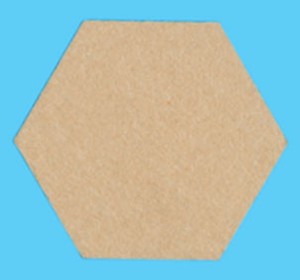 Hexagon Paper Pieces-1/4, finished size 1/2