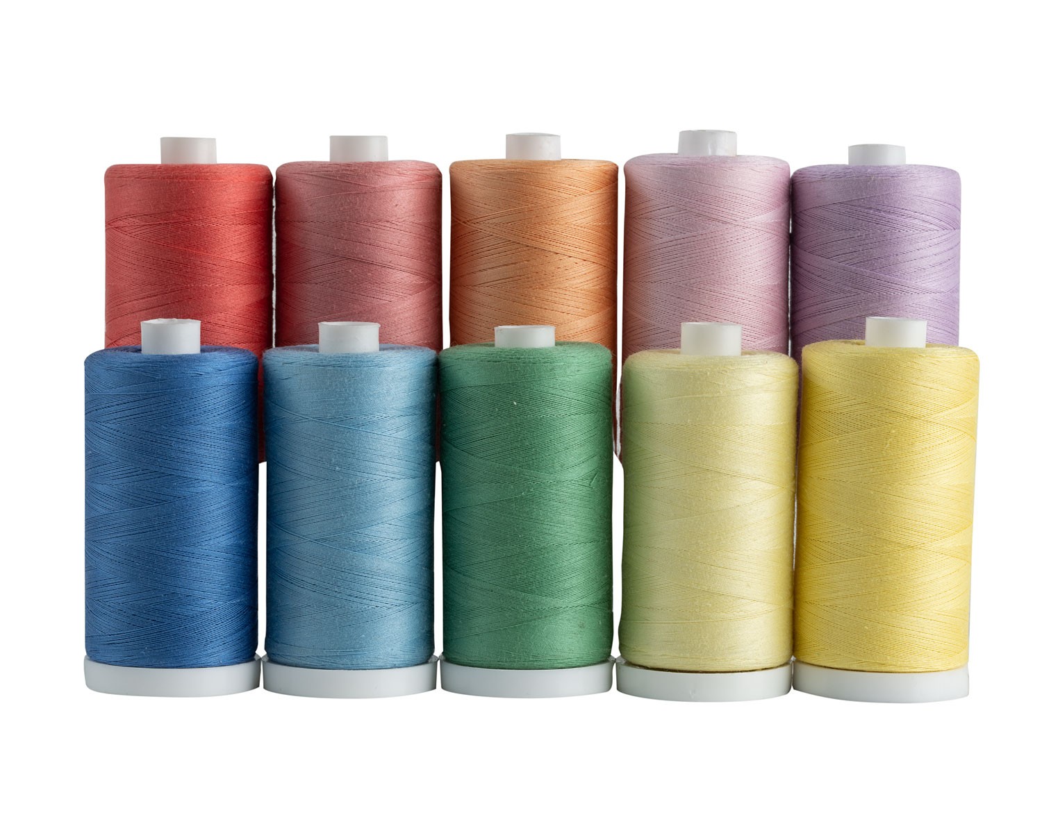 Connecting Threads 100% Cotton Thread Sets - 1200 Yard Spools (Set of 10 -  Porcelain China)