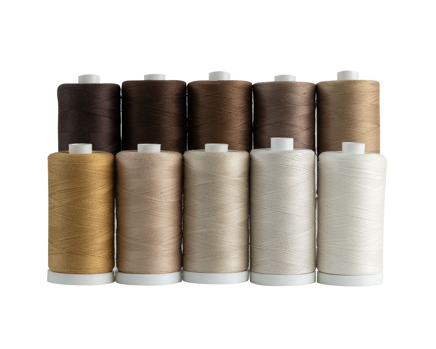 Connecting Threads 100% Cotton Thread Sets -1200 Yard Spools (Neutral)