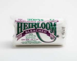 Hobbs Heirloom Bleached Cotton Batting - King 120" x 120"