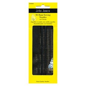 John James Assorted Easy-Threading Hand Needles - (4) Size 4 & (2) Size 8 -  WAWAK Sewing Supplies