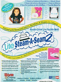 Lite Steam-A-Seam 2 Fusible Sheets