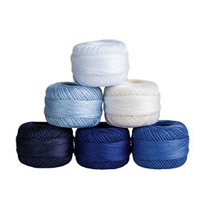 Perle Cotton Embroidery Thread - Sz 8 - white