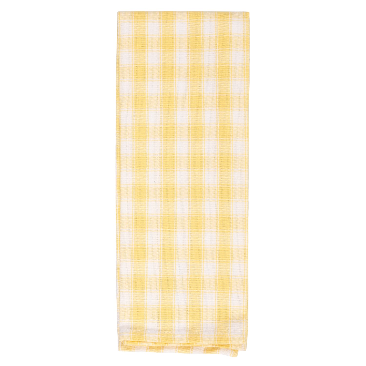 Hand Woven Twill Kitchen Towels | Ocean and Yellow Plaid