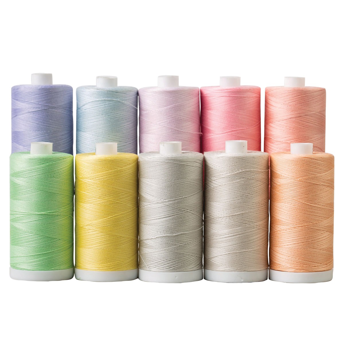 Connecting Threads 100% Cotton Thread Sets - 1200 Yard Spools (Set of 10 - Fairy Tale)