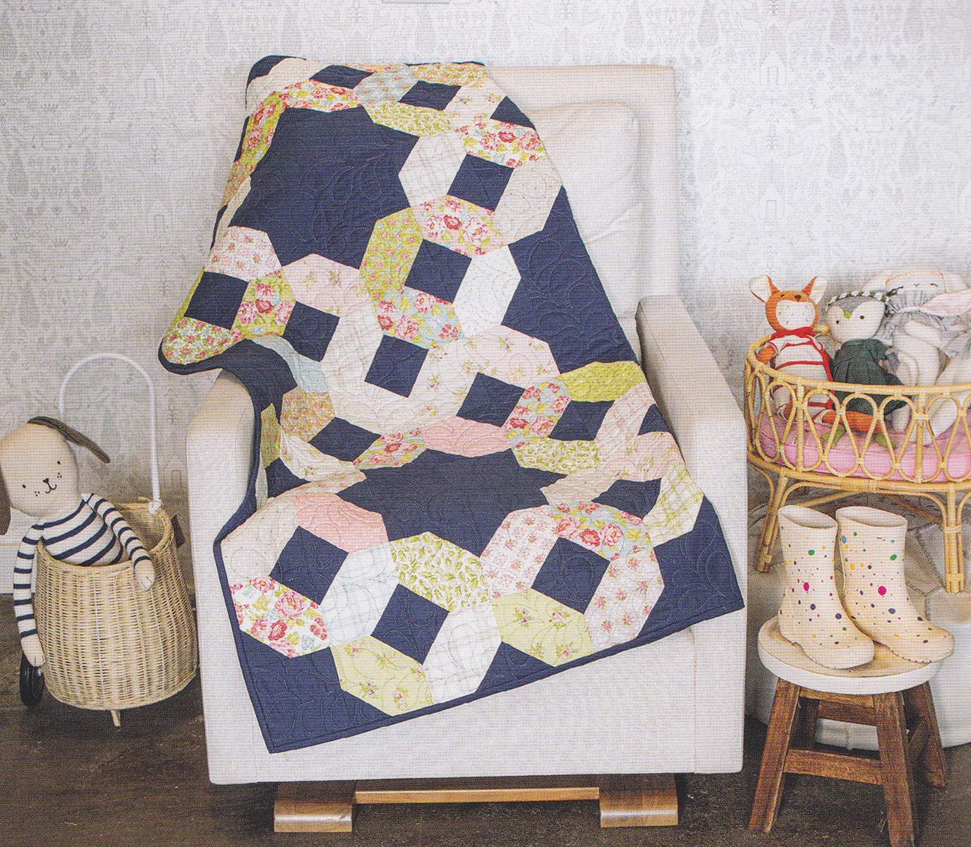 Quilting a baby quilt on sale