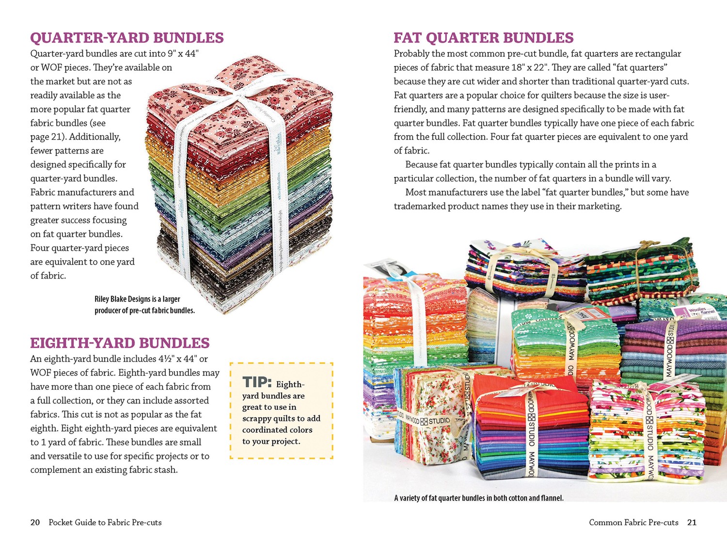 Designer Fabric One Yard Pre-Cut Fabric Bundle