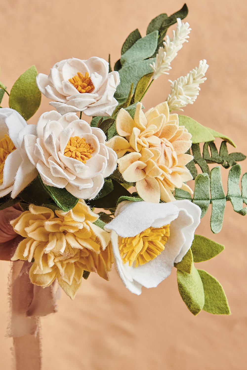 Make Felt Flowers Kit Connecting Threads Craft Supplies