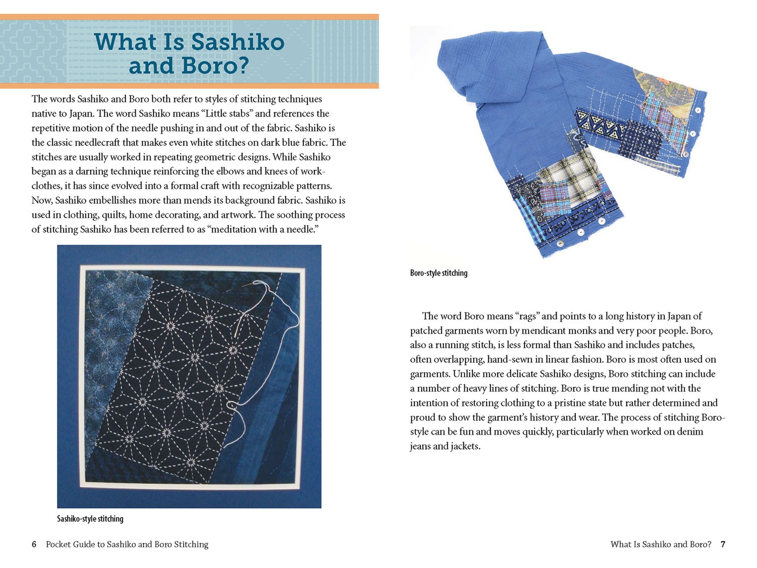 Pocket Guide to Sashiko and Boro Stitching