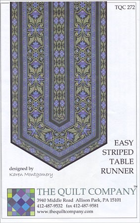 Easy Striped Table Runner Pattern | ConnectingThreads.com