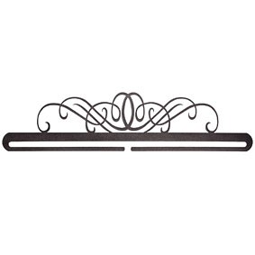 Windy Scroll Hanger - Split Bottom Hanger 28 inch -  Charcoal