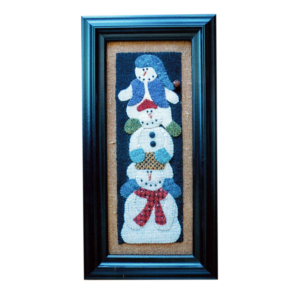 Patterns Snowman Stack Snowman Stack Wool Kit - Connecting Threads Quilting Supplies