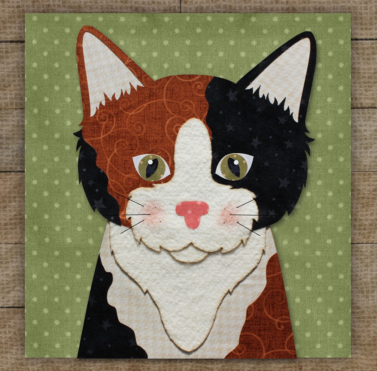 calico kitty quilt