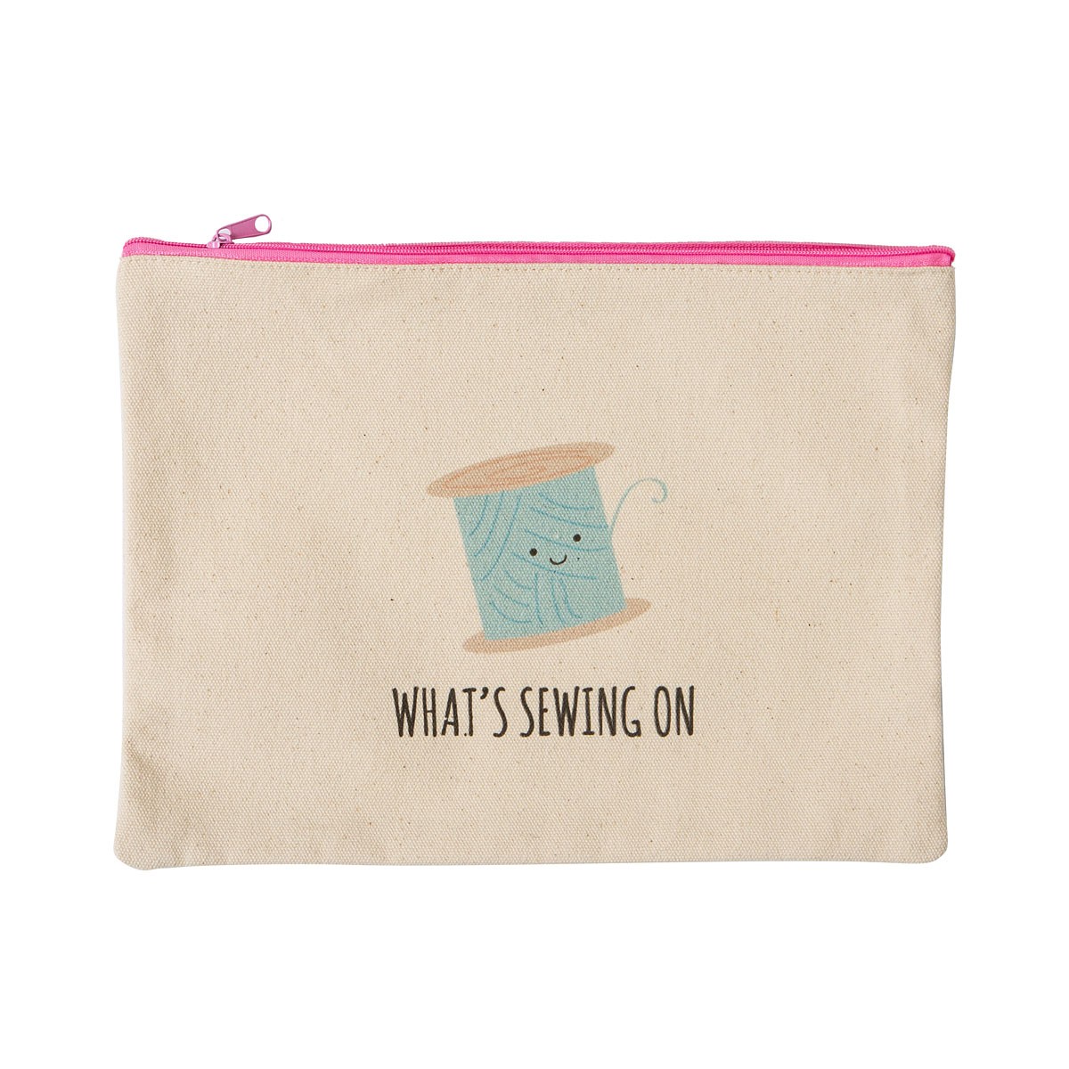 Riley Blake Canvas Zipper Bag-What's Sewing on 6.75X8.25