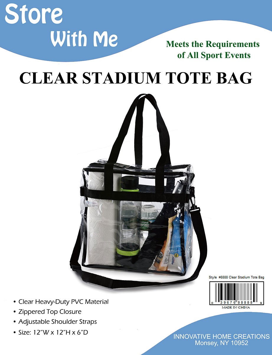 Clear stadium tote bag new arrivals