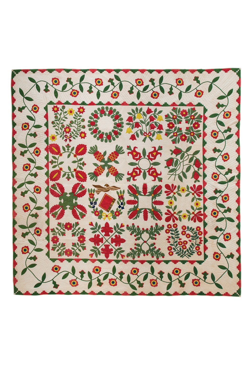 2024 Wall Calendar Red & Green Antique Quilts from the Poos Collection |  ConnectingThreads.com