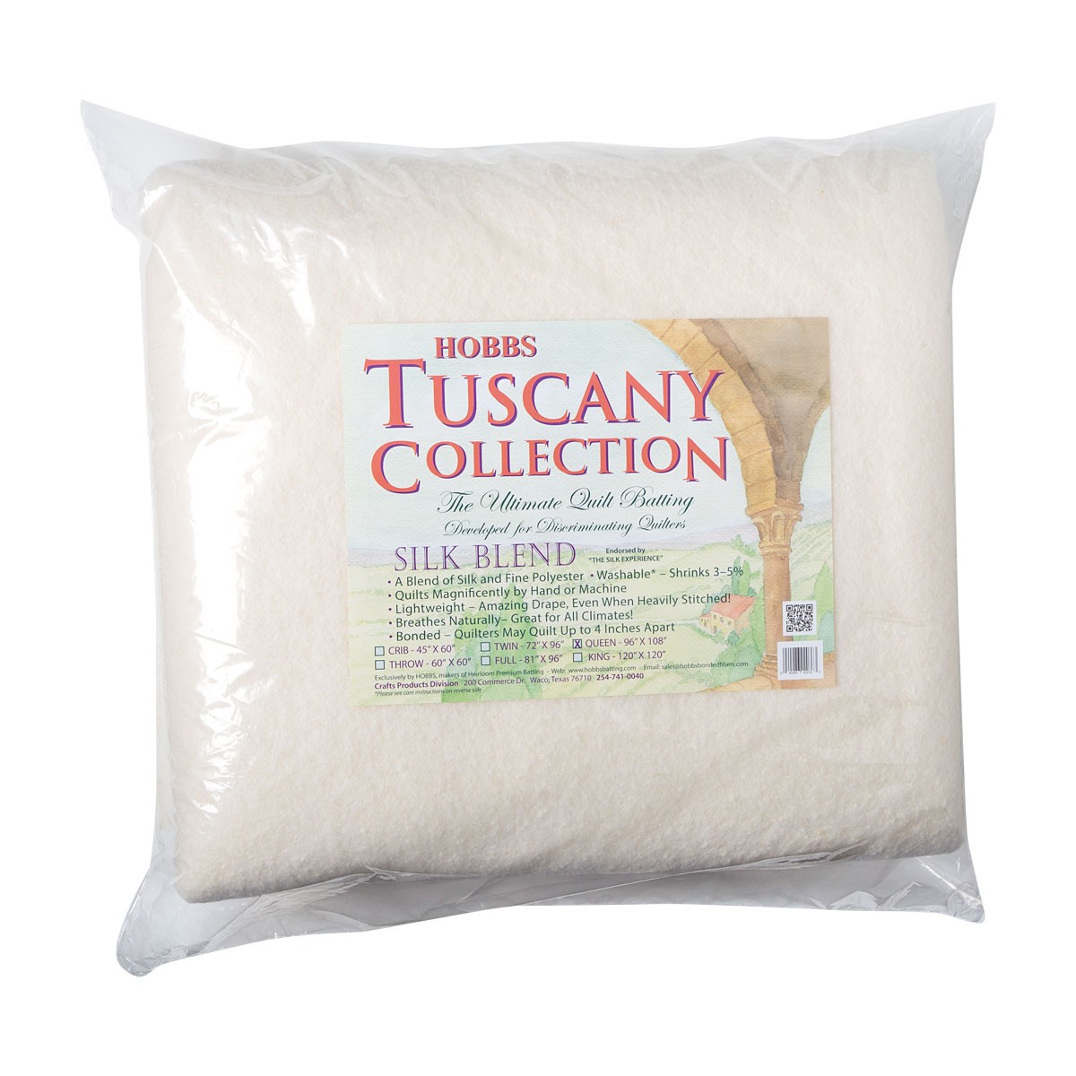 Hobbs Tuscany Silk Batting Queen 96x108