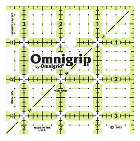 Omnigrip Neon Ruler - 3-1/2" x 3-1/2"