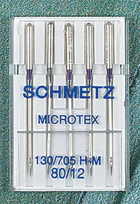 25 Schmetz Microtex Sharp Sewing Machine Needles 130/705 HM Size 70/10