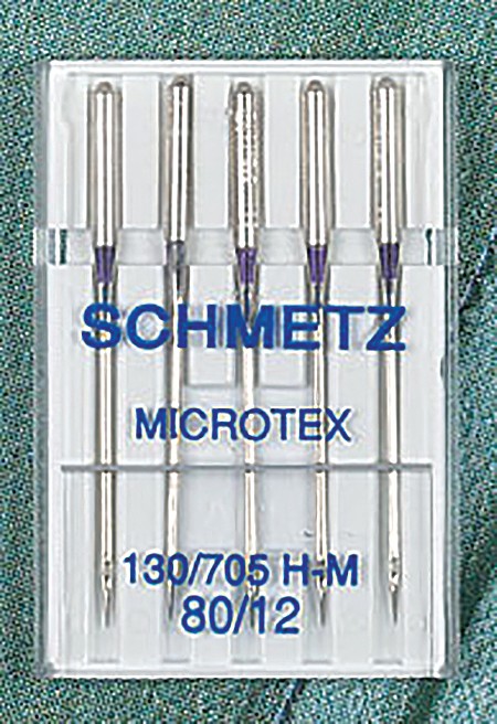 Schmetz Microtex Needles Size 80/12 | Connecting Threads