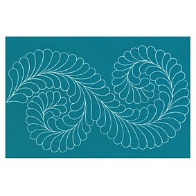 Stencil - Fancy Feather Border