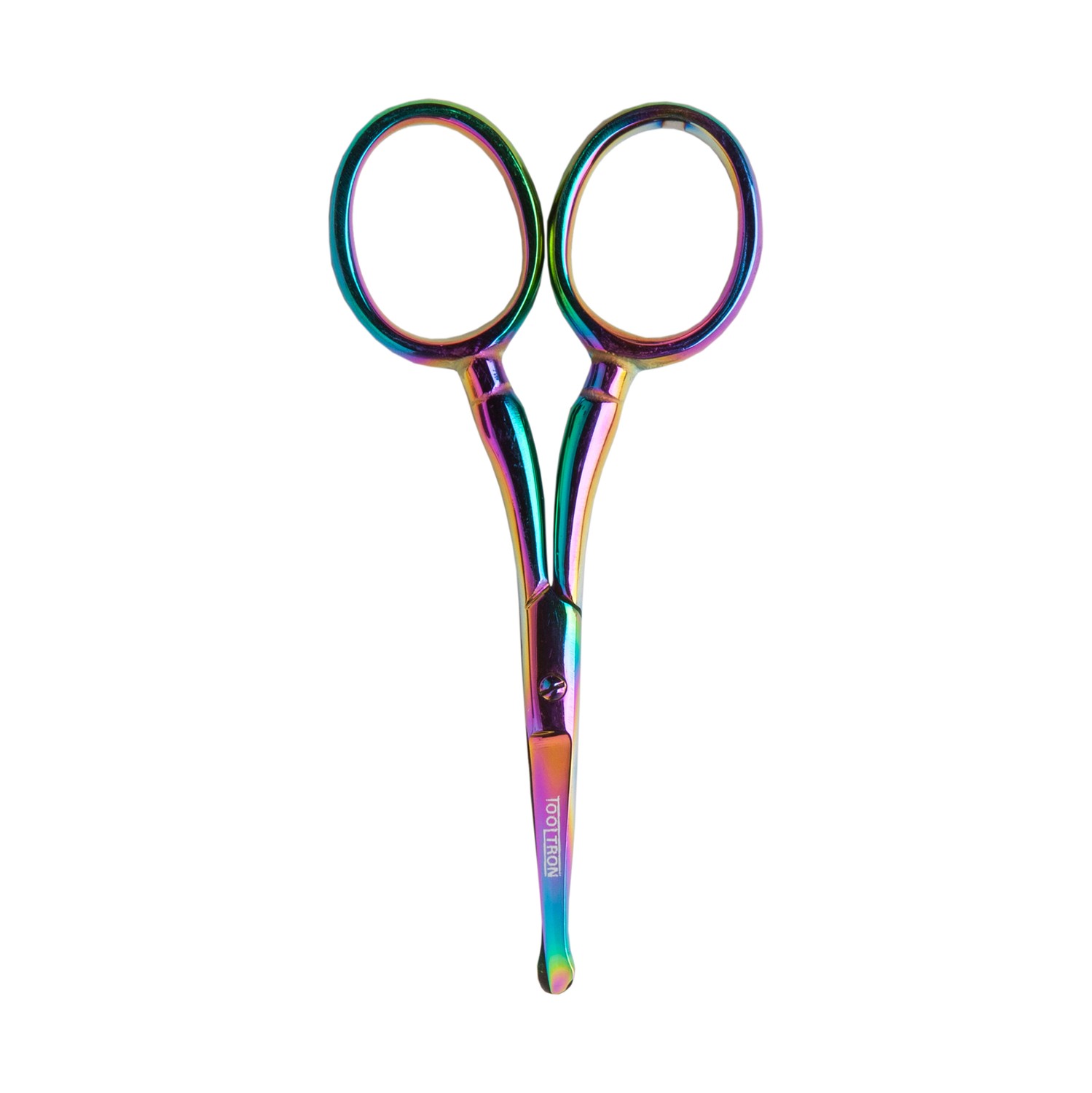 Tooltron 3 1/2 inch Rainbow Curved Safety Scissors with Blunt End