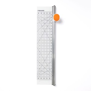 Fiskars Rotary Cutter with 6" x 24" Ruler – 45 mm Fabric & Quilting Cutting Tool